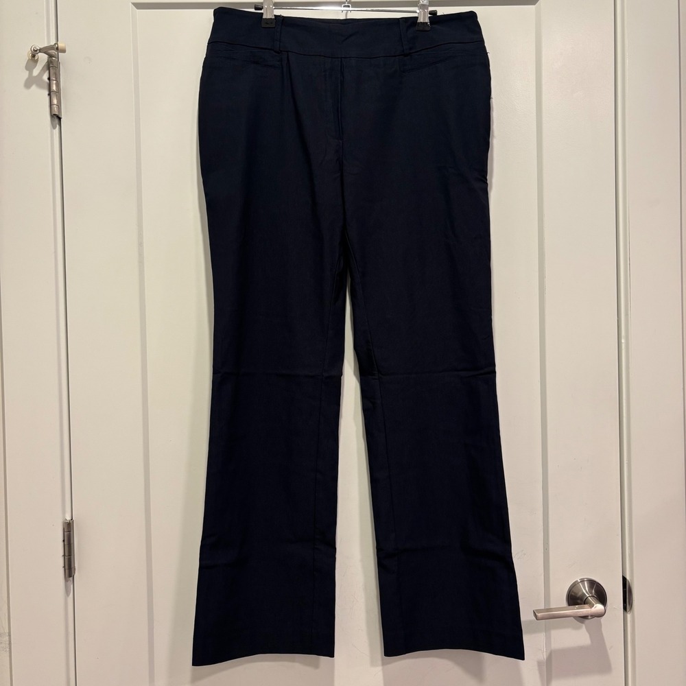 Leveret Navy Blue Straight Leg Dress Pants Women's Size 18 ADS175429AT